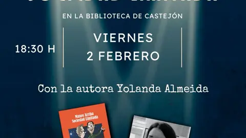 Festival Pamplona Negra 2024 en Castej&oacute;n Presentaci&oacute;n de la novela &lsquo;Manos Arriba Sociedad Limitada&rsquo; de Yolanda Almeida