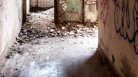 okupa derrumbe abondonada casa hogar derribo mal estado escombro demoler demolici&oacute;n