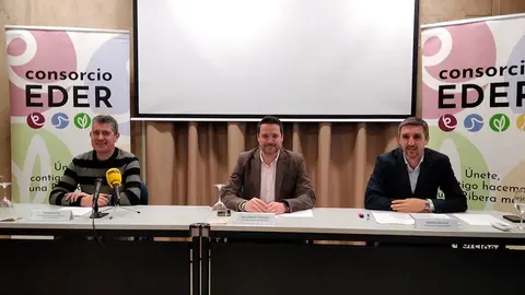 Eusebio S&aacute;ez, Alejandro Toquero y Sergio Villava