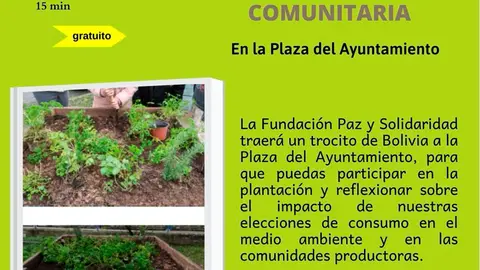 Plantaci&oacute;n en Ribaforada de una huerta comunitaria