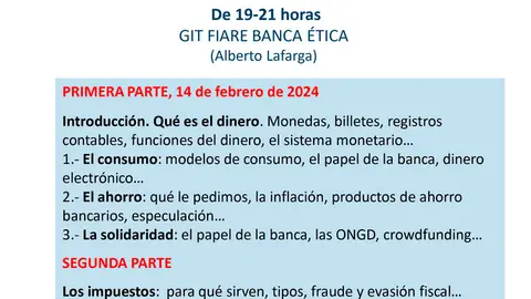 Taller en Tudela &lsquo;El dinero y la econom&iacute;a del d&iacute;a a d&iacute;a&rsquo;