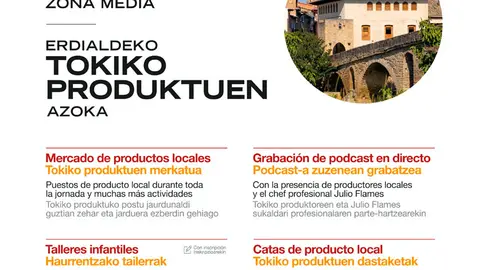 Feria de producto local de la Zona Media 2024 en Puente La Reina