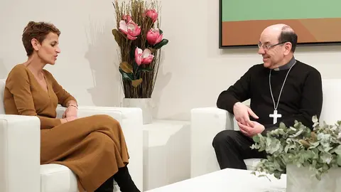 La Presidenta y el arzobispo, en un momento del encuentro