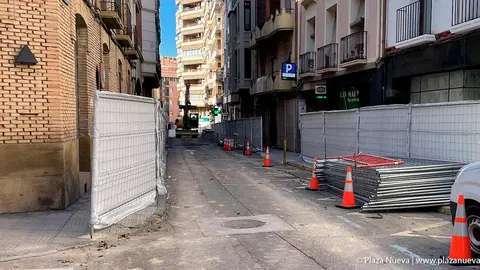 Obras en la calle San Marcial
