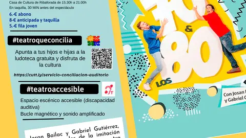 Espect&aacute;culo de humor en Ribaforada &lsquo;Entre los 70 y los 80&rsquo; con Josan Bailac y Gabriel Guti&eacute;rrez