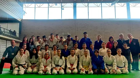 Parcipantes en la Segunda Fase de los Juegos Deportivos de Judo Infantil y Cadete del Shogun