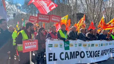 Agricultores de Tudela y Navarra en Madrid