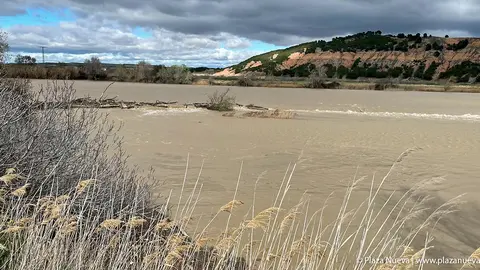 El nivel del r&iacute;o Ebro se ha visto incrementado notablemente