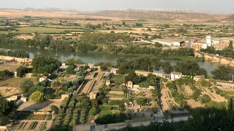 Vistas de Tudela desde el cerro de Santa B&aacute;rbara