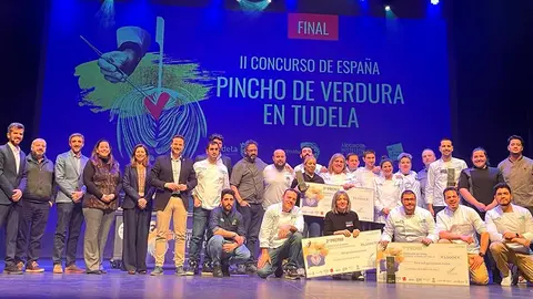 Entrega de premios del II Concurso de Espa&ntilde;a de Pincho de Verdura de Tudela