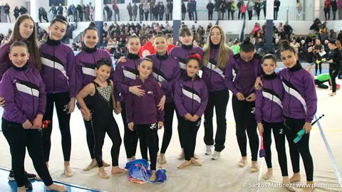 El VIII Torneo R&iacute;tmica de Murchante cont&oacute; con la participaci&oacute;n de m&aacute;s de ochenta gimnastas
