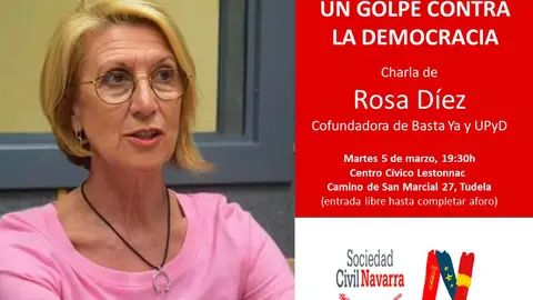 Conferencia en Tudela &lsquo;La amnist&iacute;a un golpe contra la democracia&rsquo; a cargo de Rosa D&iacute;ez