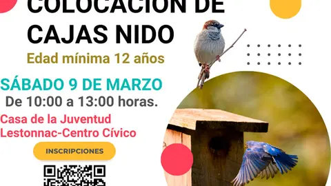 Taller en Tudela de Construcci&oacute;n y colocaci&oacute;n de cajas nido