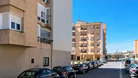 Calle Tejer&iacute;as, en Tudela