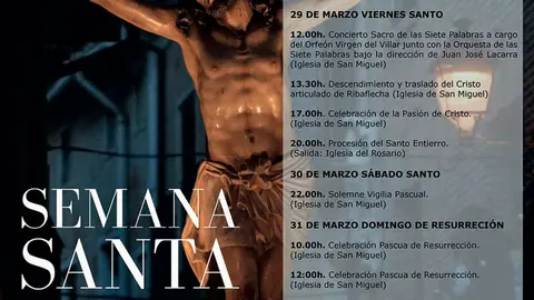 Programa de la Semana Santa 2024 en Corella