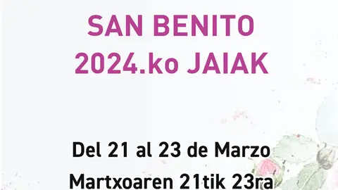 Programa de las Fiestas de San Benito 2024 en Miranda de Arga