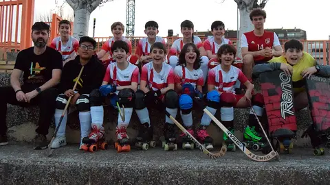 El equipo Tudela Hockey Alev&iacute;n que participar&aacute; en Burgos en la Fase Sector del Campeonato de Espa&ntilde;a