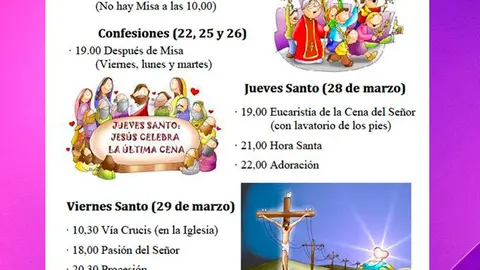 Programa de la Semana Santa 2024 en Cadreita