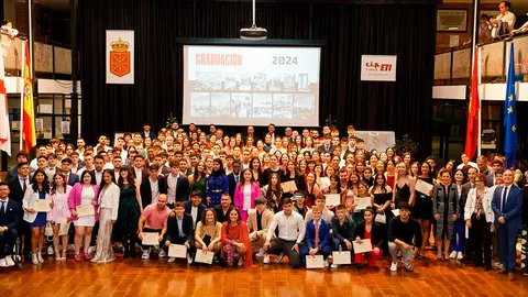 El CIP ETI de Tudela celebra la graduaci&oacute;n de 182 alumnos de 12 Ciclos Formativos de Grado Superior