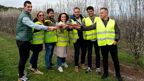 Los homenajeados en la fiesta de La Floraci&oacute;n del Endrino en Peralta