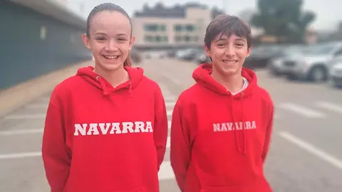 Oihane Pardo y Juan Ramirez, jugadores de Baloncesto del SDR Arenas