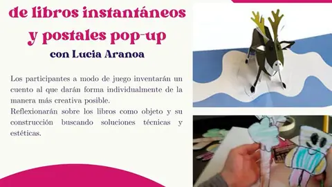 Taller en Peralta de libros instant&aacute;neos y postales pop up