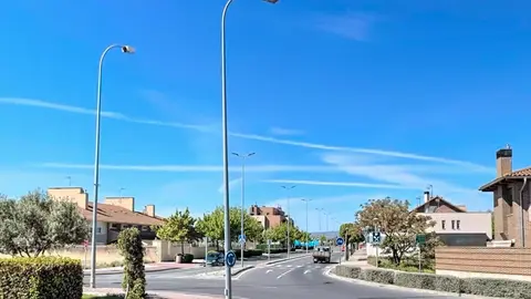 Glorieta de Tudela en la avenida de Merindades