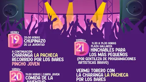 Programa de las Fiestas de la juventud 2024 en Rinc&oacute;n de Soto