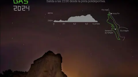 V Marcha nocturna &lsquo;Luci&eacute;rnagas de Pe&ntilde;al&eacute;n&rsquo; 2024 en Funes