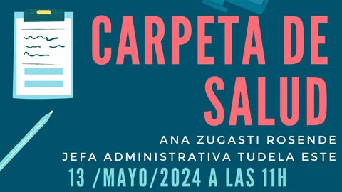Charla en Tudela sobre la Carpeta de Salud