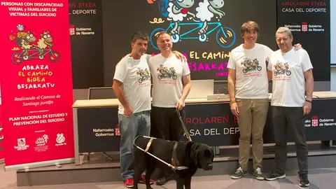 El tudelano Paco Carcavilla pedaleará en representación de &lsquo;Besarkada Abrazo, Asociación de Personas Afectadas por el Suicidio de un Ser Querido&rsquo;, en un reto conjunto con el &lsquo;Club Deportivo para Ciegos de Navarra&rsquo; y &lsquo;Ayuda In&rsquo;