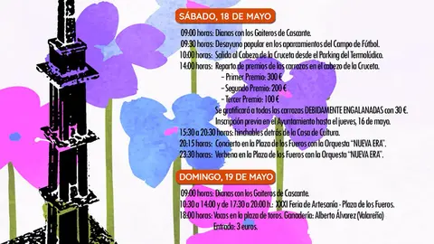 Programa de las Fiestas de Primavera 2024 en Cascante