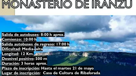 Senderismo desde Ribaforada a Pe&ntilde;as de Aranza (Irantzu)