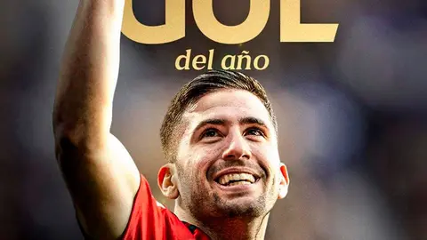 Jes&uacute;s Areso se alza con el premio al Mejor Gol de la Temporada en los LaLiga Awards 202324