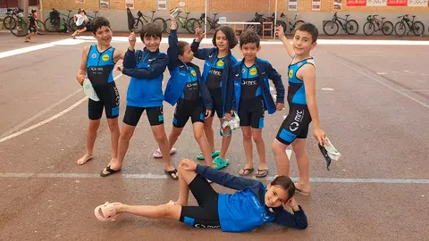 Los benjamines como siempre disfrutando de cada momento