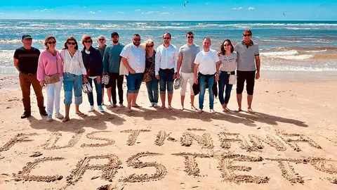 El alcalde de Fusti&ntilde;ana, Sergio Vitas, junto a nueve corporativos del municipio, aprovecharon la ocasi&oacute;n para conocer Castets