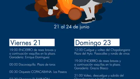Programa de las Fiestas de San Juan 2024 en Cintru&eacute;nigo