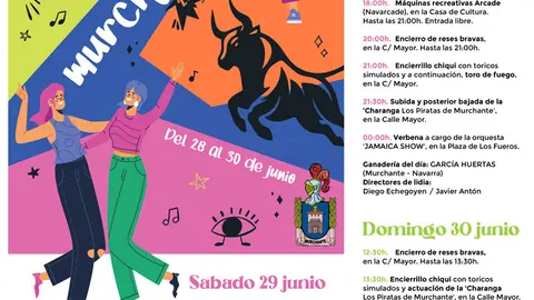 Programa de las Fiestas de la juventud 2024 en Murchante