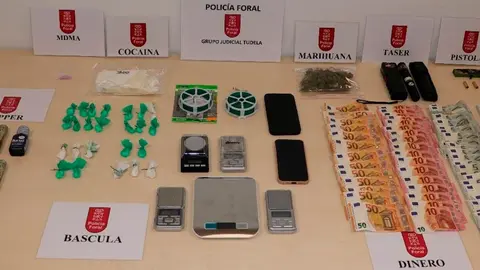 Droga incautada por la Polic&iacute;a Foral