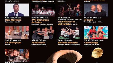 Programaci&oacute;n septiembre diciembre 2024 del Teatro Gaztambide de Tudela