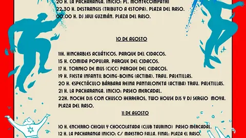 Programa de las Fiestas de la juventud 2024 en Calahorra