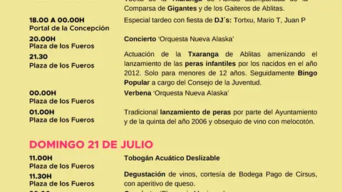 Programa de las Fiestas de la Patrona 2024 en Ablitas