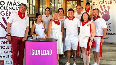 Punto Violeta en fiestas de Cadreita