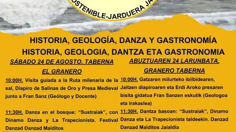 Jornadas sostenibles &lsquo;Historia, Geolog&iacute;a, Danza y Gastronom&iacute;a&rsquo; 2024 en Salinas de Oro