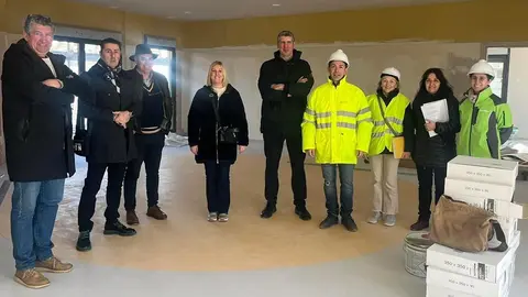 Visita de obras del colegio de Cadreita
