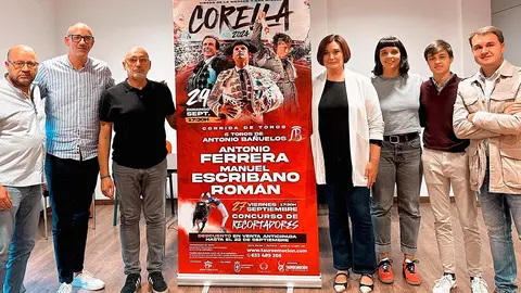 Atractivo cartel para la feria taurina de las fiestas de San Miguel de Corella