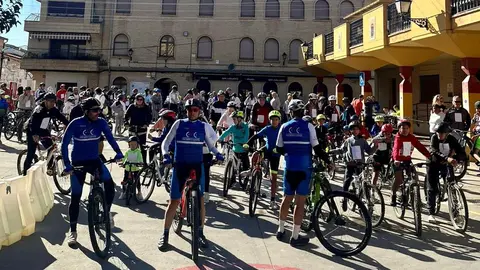 150 personas celebraron el s&aacute;bado la XIX Pedalada Popular de Cadreita