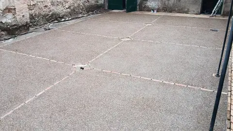 Patio de la casa del Marqu&eacute;s de Bajamar ahora