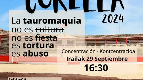Concentraci&oacute;n antitaurina 2024 en Corella