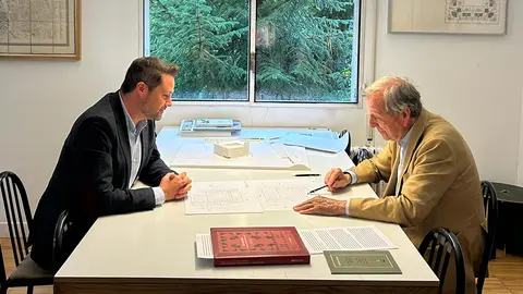 El alcalde de Tudela se re&uacute;ne en Madrid con Rafael Moneo para estudiar la actualizaci&oacute;n del proyecto de Sementales